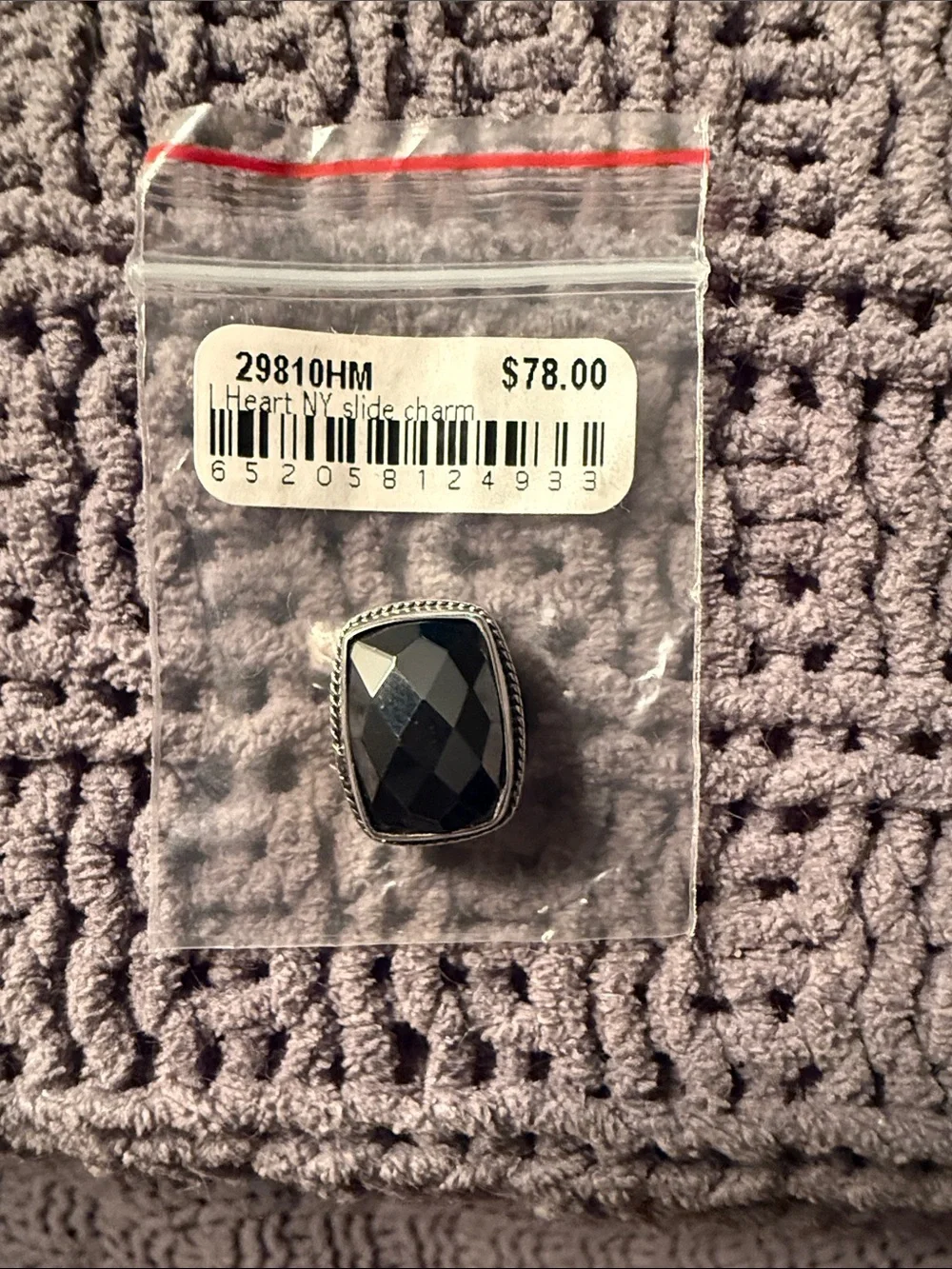 Lori Bonn Silver Bracelet with Black Accents